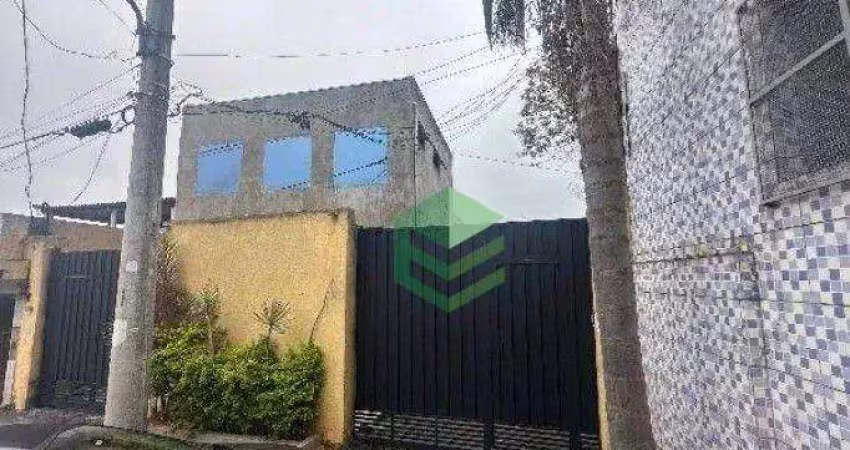 Galpão, 305 m² - venda por r$ 700.000,00 ou aluguel por r$ 6.500,00/mês - casa grande - diadema/sp