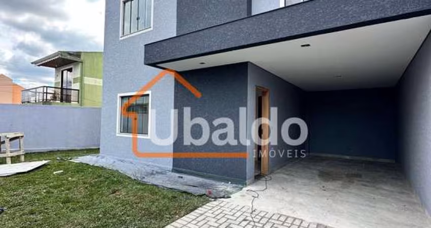 Sobrado à venda com 3 quartos, suíte e sobra de terreno no bairro Iguaçu – R$ 741.000