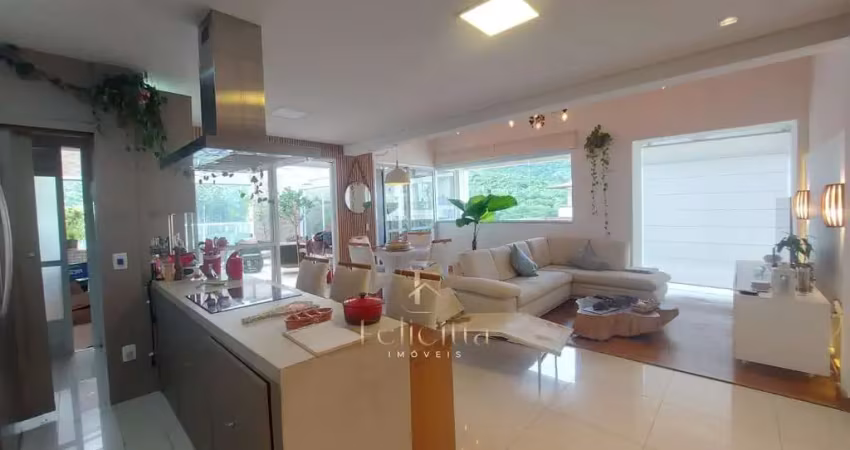 Apartamento com terraço de 02 dormitórios,  147,49m² , à venda, no bairro itacorubi em florianópolis-sc