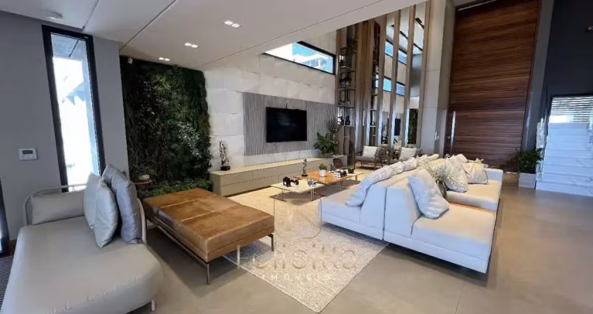 Casa alto padrão em condomínio fechado de 4 dormitórios, sendo 04 suítes, mobiliada, 782m², bosque das mansões em são josé-sc
