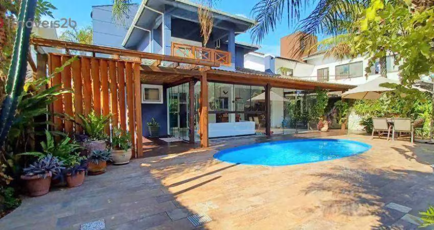 Casa com 3 dormitórios à venda, 320 m² por r$ 3.990.000,00 - jurerê internacional - florianópolis/sc