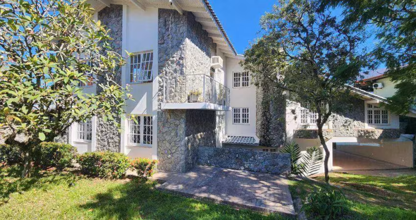 Casa com 5 dormitórios, 566 m² - venda por r$ 4.300.000,00 ou aluguel por r$ 15.000,00/mês - itaguaçu - florianópolis/sc
