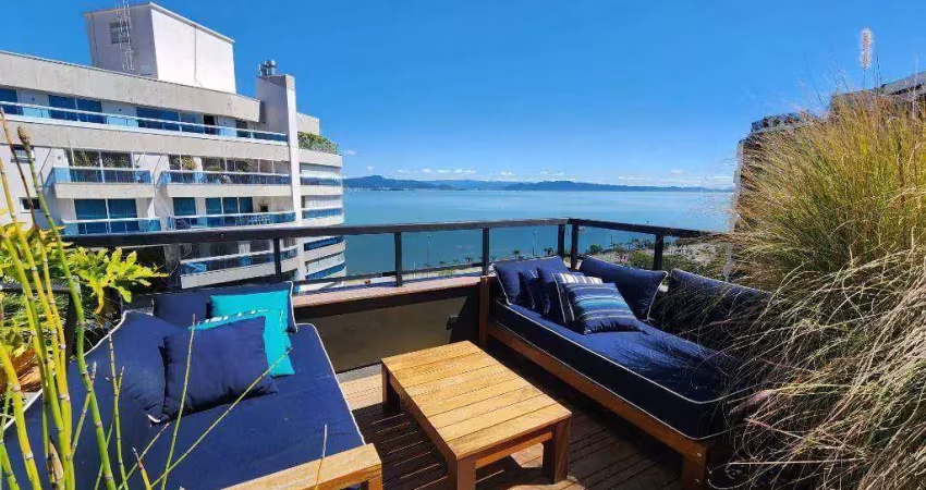 Cobertura com 4 dormitórios à venda, 303 m² por r$ 7.500.000,00 - beira mar - florianópolis/sc