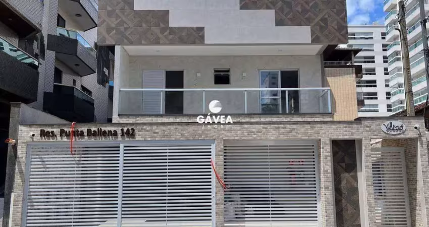 Casa sobreposta em condomínio 2 quartos no bairro ocian praia grande sp
