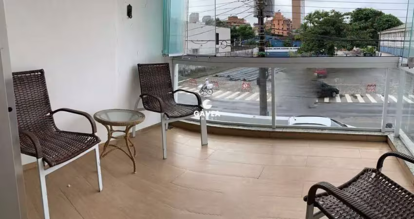 Apartamento 2 dormitórios, sala 2 ambientes, varanda, enseada, guarujá