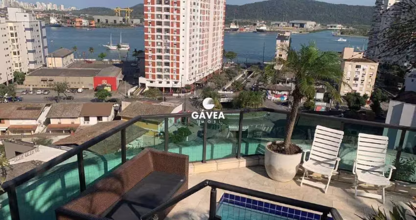 Cobertura com 6 quartos à venda no Ponta da Praia, Santos 