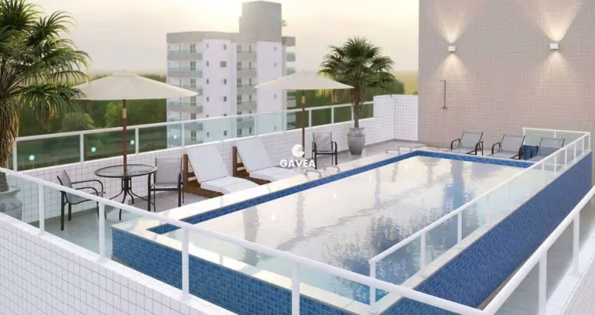 Apartamento de 2 quartos com lazer compelto em praia grande
