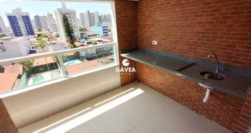 Apartamento 2 quartos 1 suite na guilhermina, praia grande/sp