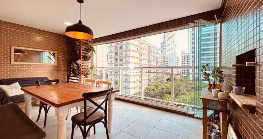 Apartamento com 3 quartos, varanda gourmet e lazer completo na pompéia, santos