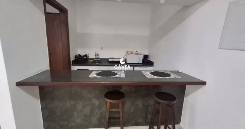 Flat com 1 quarto à venda no Centro, São Vicente 