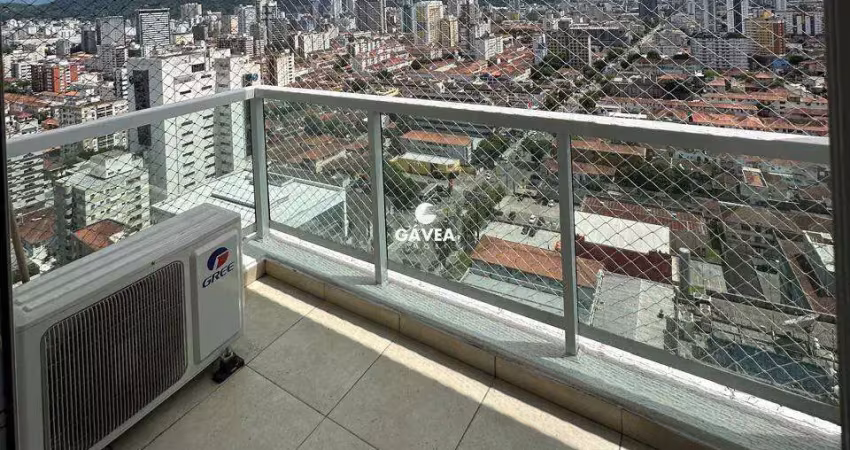 Apartamento mobiliado para locação 01 dormitório boqueirão santos s/p