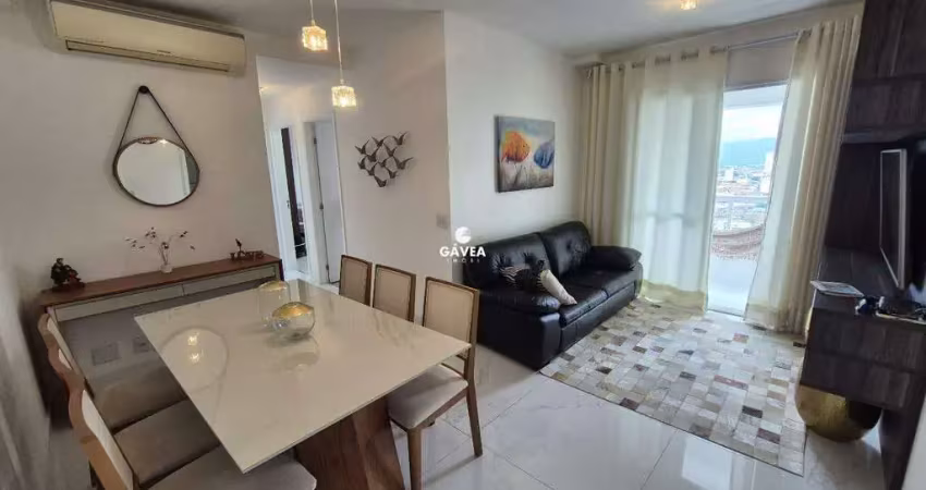Apartamento porteira fechada - 3 quartos na praia do gonzaguinha em são vicente