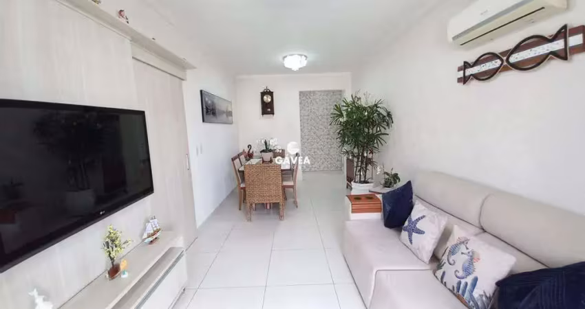 Apartamento com varanda com vista mar em são vicente