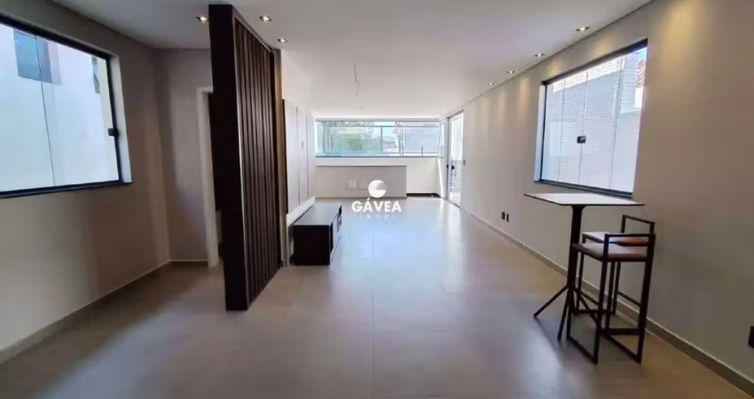 Duplex (sobreposta) alta com 3 dormitórios sendo 3 suítes no bairro do boqueirão em santos