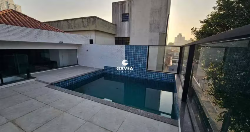 Sobreposta duplex com 4 quartos no boqueirão em santos