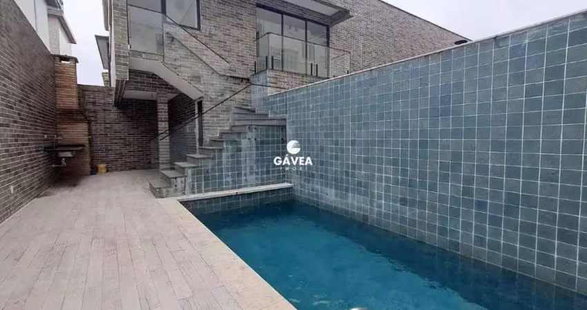 Casa sobreposta alta com piscina pronta para morar no embaré.