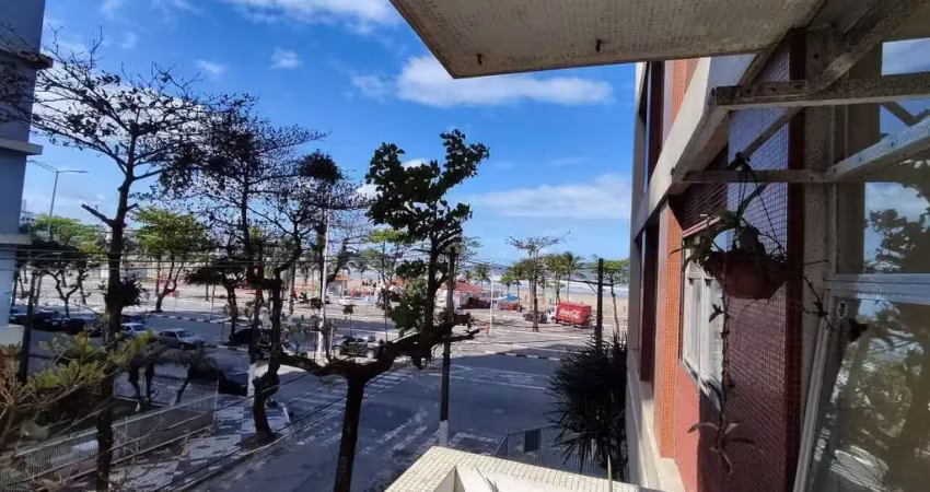 Apartamento 3 quartos com uma dependência de empregada para locação vista mar no itararé - são vicente