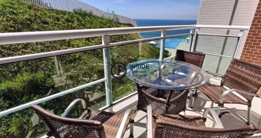 Apartamento frente mar com vista total e 2 suítes