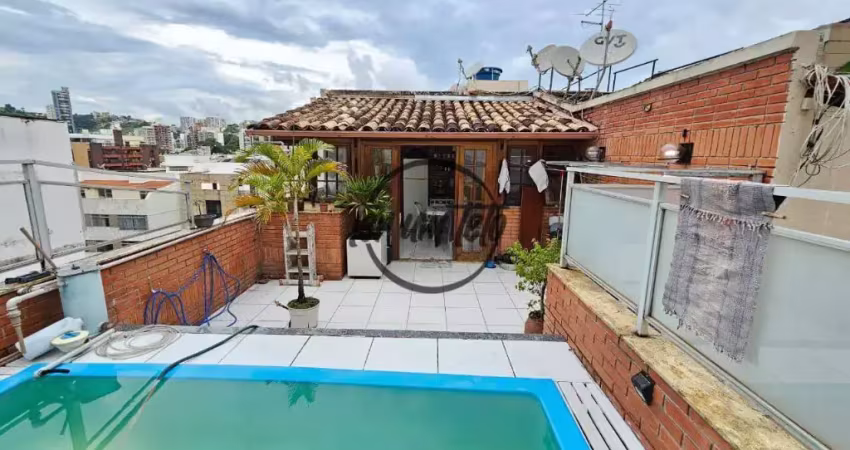 Cobertura duplex de 188m² com 4 quartos (2 suítes), piscina, área gourmet e documentação regularizada – alto dos passos / juiz de fora!!
