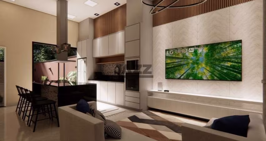 Casa à venda no Terras Di Treviso, com 133m², 3 quartos, 3 banheiros, piscina e 2 vagas de garagem