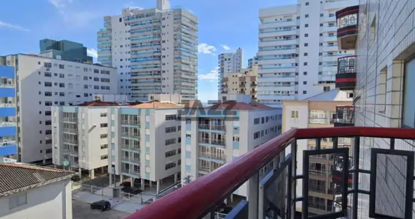 1 dormitório, 1 banheiro. planejado quarto e cozinha. à 100 mts da praia- 74m²- aviação - praia grande