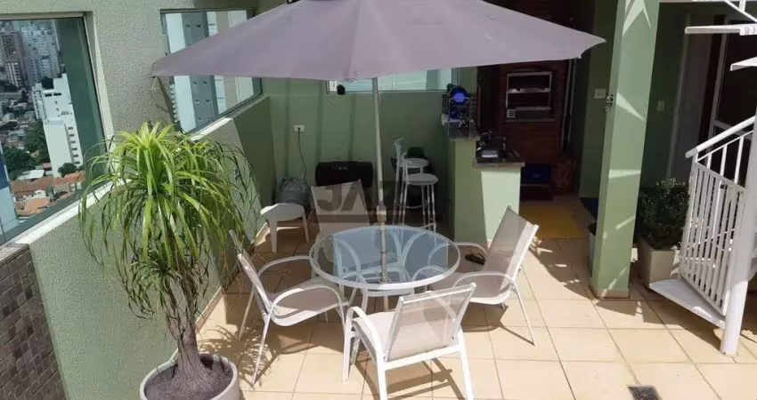 Cobertura no condomínio leblon - 160m²  no taquaral, 1 suíte , 3 vagas cobertas