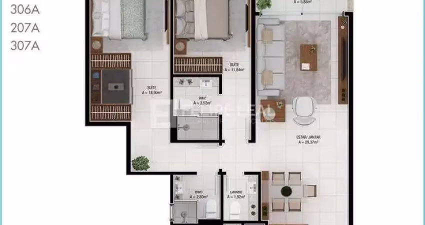 Cobertura Duplex em Jurerê Internacional  -  Florianópolis