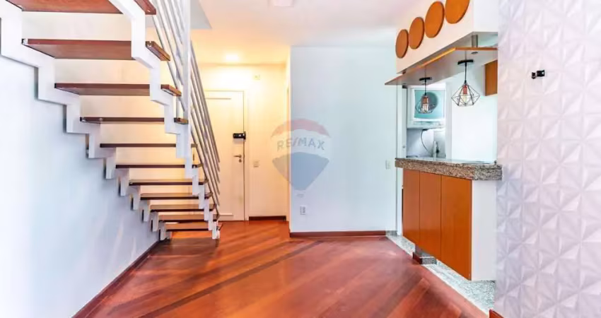 Rp4 apartamento duplex à venda, no cambuí - 76,43m² - 2 quartos (sendo 2 suítes) ,  2 vagas cobertas.