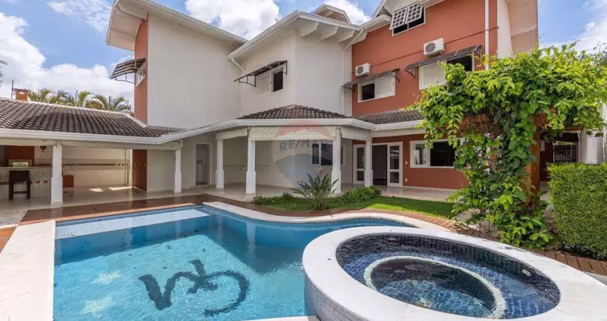 Re/max vende casa em condomínio, 5 quartos, 3 suítes, 8 vagas, 470m² - r$2.450.000 condomínio triângulo, barão geraldo, campinas/sp