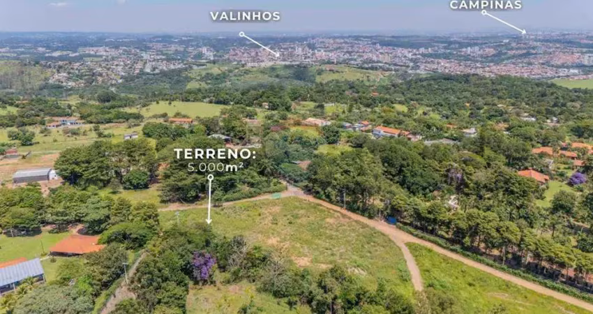 Re/max vende terreno chácara alpinas 5.000m² - valinhos/sp  - valor r$698,00
