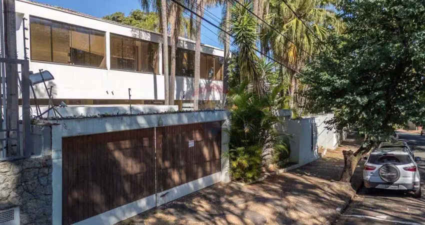 Re/max casa nova campinas vende casa ampla 1.212m²  de área total e 628m² de construção na nova campinas r$5.830.000