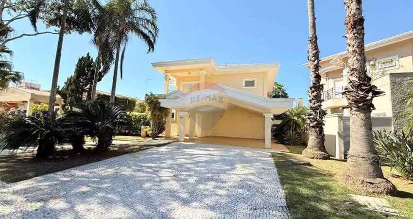 Re/max aluga linda casa em alphaville campinas, 4 suítes- r$ 13.000,00