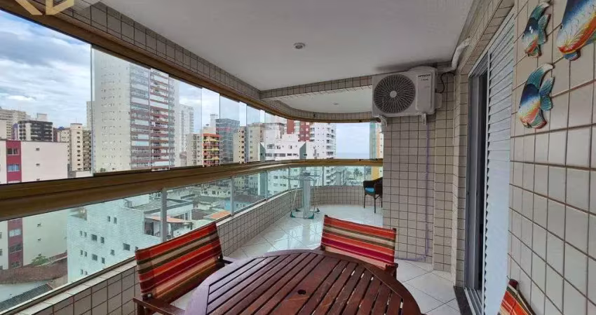 Apto 3 dorms, 2 suítes, 4 banheiros, 2 vagas, vista mar, lazer completo, aviação