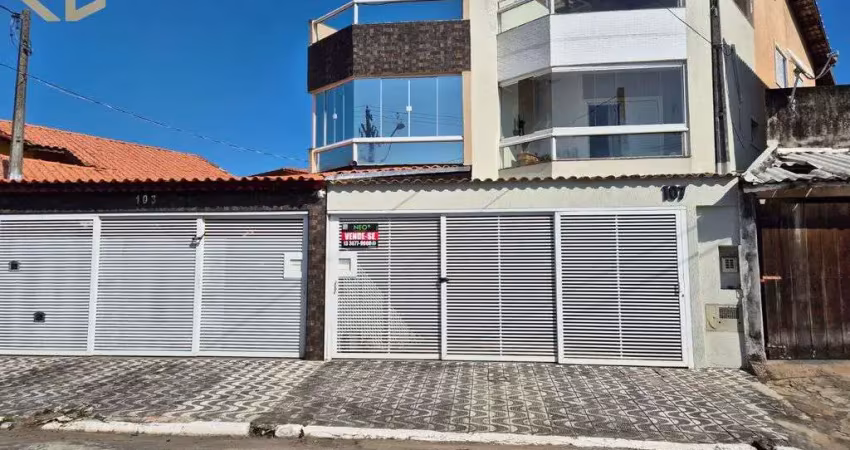 Mirim – sobrado triplex com terraço e churrasqueira a 200m da praia