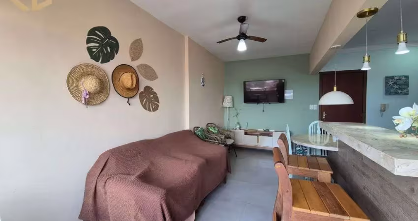 Apto, 1 dorm, 1 suite, 1 vaga, 57,30m², porteira fechada, vista mar, maracanã