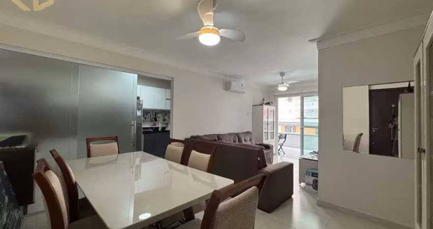Apartamento 2 dorms, 1 suíte, varanda gourmet, 100 mts praia, 92,93 mts2