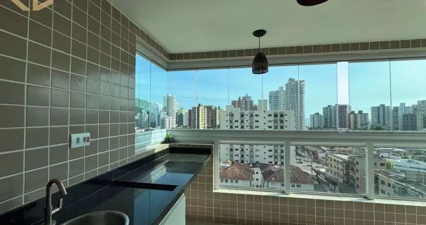 Apartamento no canto do forte, praia grande, 68,32mt2,  2 dorm, 1 suíte, 1 vaga
