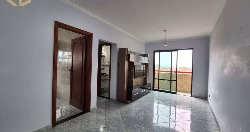 Maracanã - 1 dorm, frente rua, 60 metros da praia, com lazer