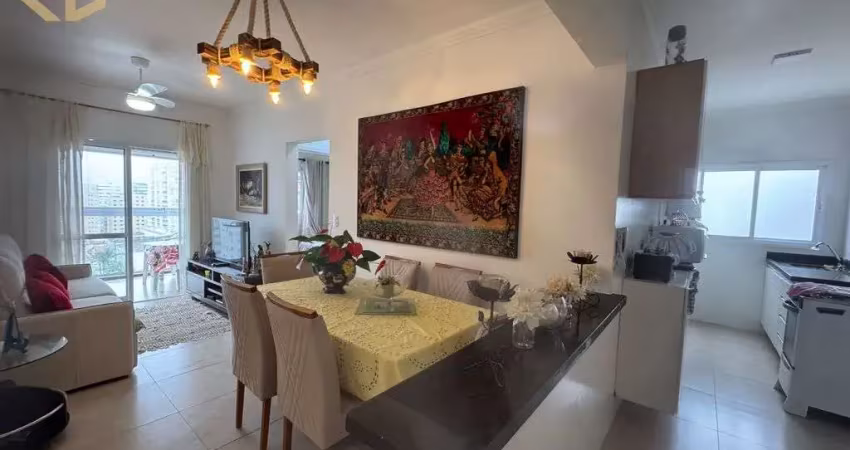 Apto 2 dorms, 1 suite, 1 vaga, 69m², vista mar, 200m da praia, caiçara
