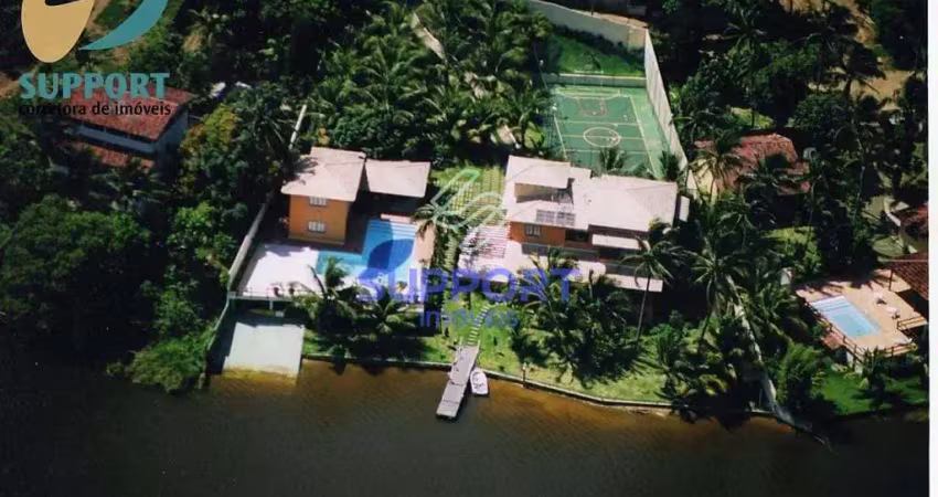 Linda Casa de frente para a lagoa de Maembá - Support Corretora de Imóveis.