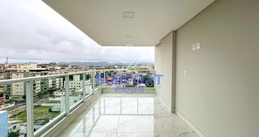 Apartamento 3 quartos na Praia do Morro com suíte, vista para o mar, varanda, lazer completo e anda
