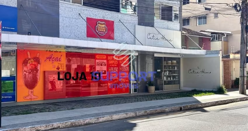 Loja comercial na Praia do Morro com 1 vaga, quadra do mar e vista para o mar
