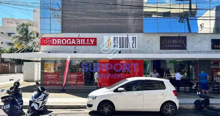 Loja comercial na Praia do Morro com 1 vaga, quadra do mar e vista para o mar