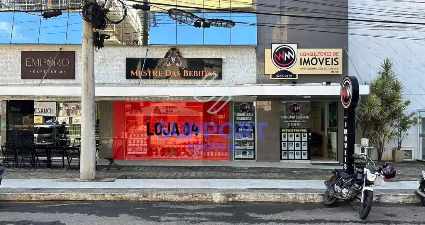 Loja comercial na Praia do Morro com 1 vaga, quadra do mar e vista para o mar