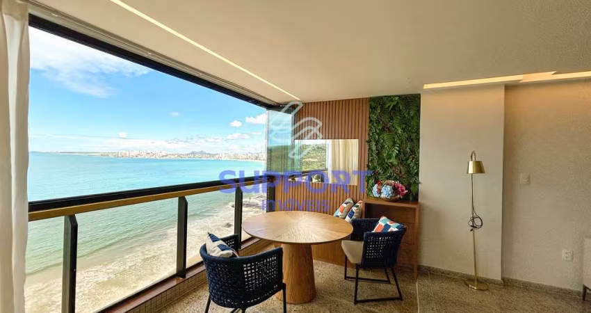 Apartamento 4 suítes na praia do morro com vista para o mar, decorado, completo e sofisticado