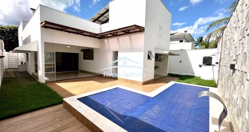 Casa de luxo para locação em condomínio Belvedere 1, Cuiabá-MT: 3 quartos, 3 suítes, 1 sala, 4 banheiros, 4 vagas de garagem, 195m².