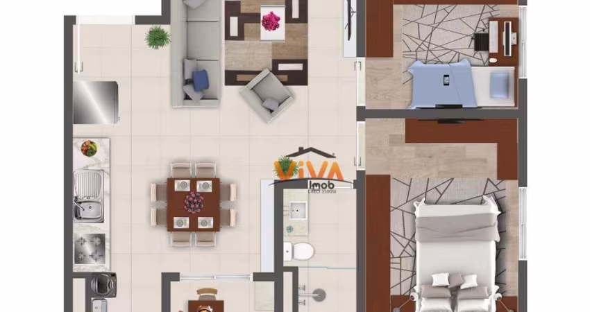 Apartamento com 2 dormitórios à venda, 40 m² por R$ 235.000,00 - Laranjeiras - Caieiras/SP