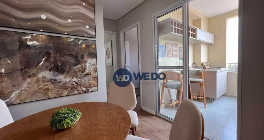 Apartamento com 2 dormitórios à venda, 54 m² por R$ 350.000,00 - Reserva Centenária - Santa Bárbara D'Oeste/SP
