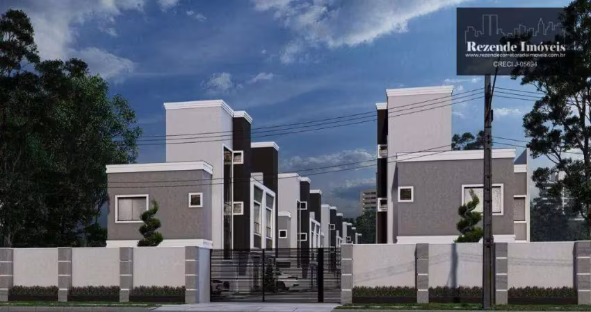 C-so0918 sobrados novos em condomínio no uberaba, 105m² + terraço