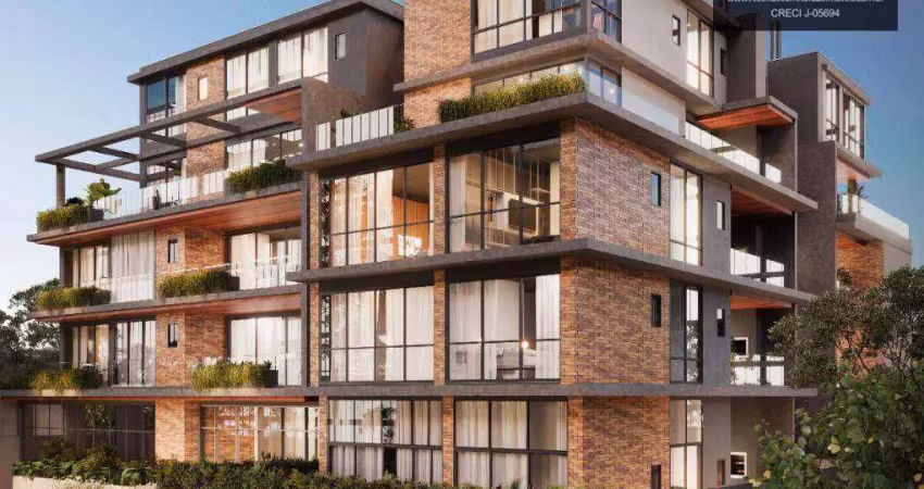 Apartamento garden com 3 dormitórios à venda, 141 m² por r$ 2.393.350,00 - hugo lange - curitiba/pr